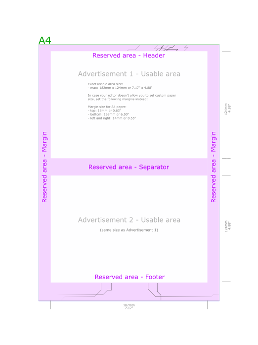 Half-Page Ads layout diagram